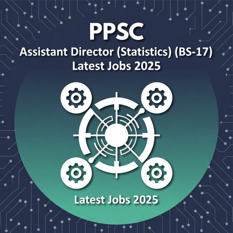 PPSC Assistant Director (Statistics) (BS-17) Latest Jobs 2025
