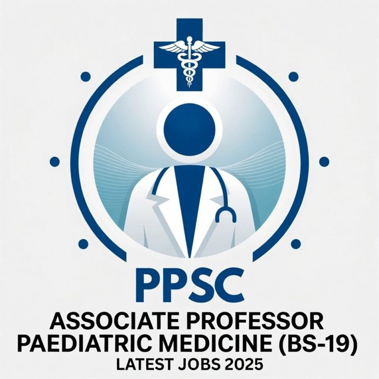 PPSC Associate Professor Paediatric Medicine (BS-19) Latest Jobs 2025