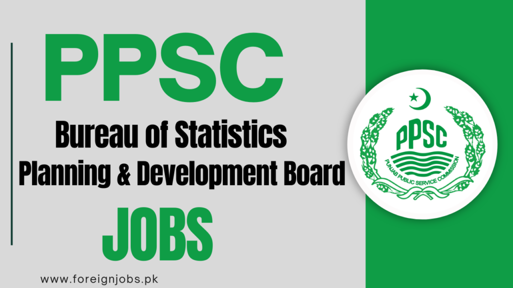 PPSC Bureau of Statistics, Planning & Development Board Jobs