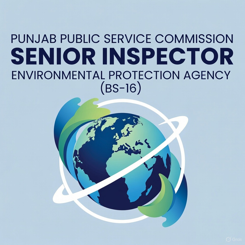 PPSC Senior Inspector Environmental Protection Agency (BS-16) Latest Jobs – Advertisement No. 46/2025