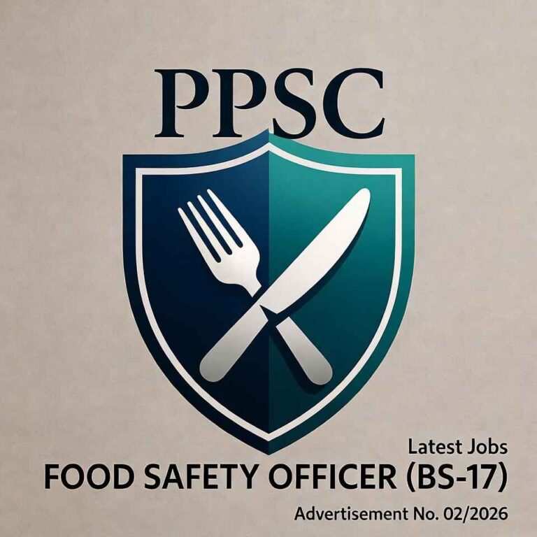 PPSC Food Safety Officer (BS-17) Latest Jobs – Advertisement No. 02-2026